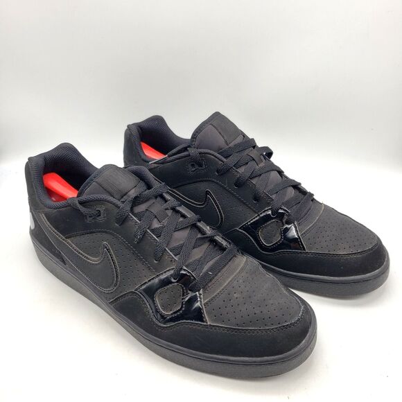 NIKE Son Of Force Shoes Men's Size 12 Low Top Basketball Triple Black 616775-005 - Picture 3 of 9